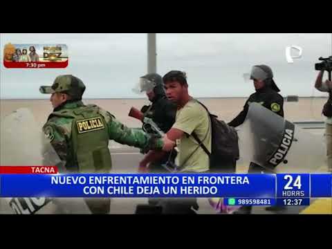 Crisis migratoria: nuevo enfrentamiento con indocumentados deja un policía herido