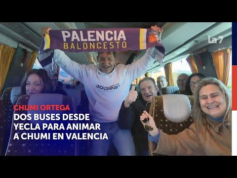 Dos autobuses desde Yecla para animar a Chumi en Valencia | La 7