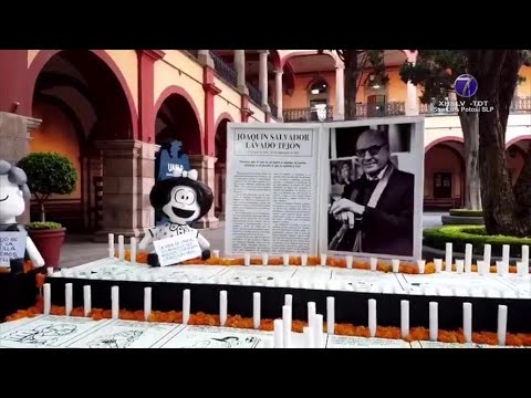 La UASLP dedica su altar de muertos a “Quino”, creador de Mafalda.