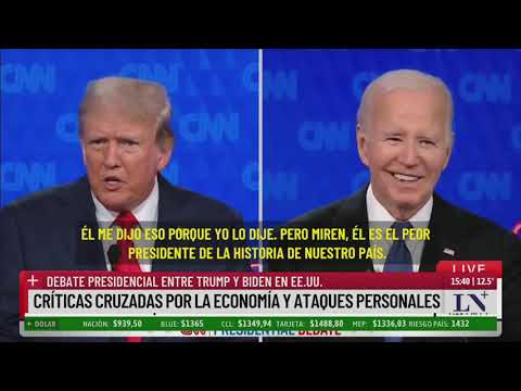 El análisis del polémico debate presidencial entre Trump y Biden