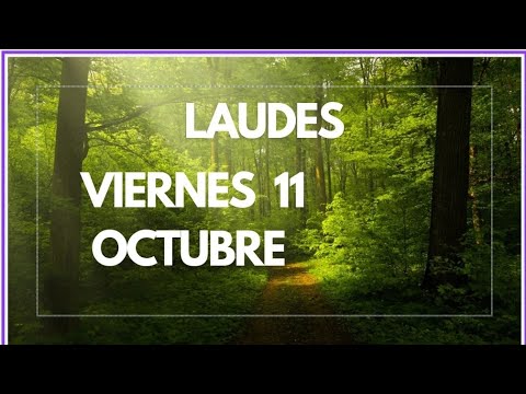 LAUDES. VIERNES 11 DE OCTUBRE/24. LITURGIA DE LAS HORAS