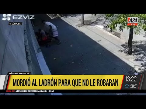 Córdoba: un nene de tres años defendió a su mamá mordiendo al ladrón