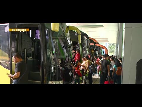 Cada 15 minutos, salen buses repletos desde Costa Rica hacia Nicaragua