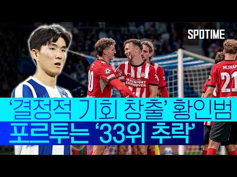 연패 탈출 실패한 포르투, 리그 페이즈 33위로 추락!