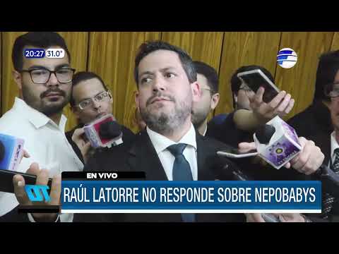 Raúl Latorre no responde sobre los casos de nepobabys