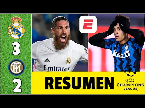Real Madrid 3-2 Inter Milan. Goles Benzema, Sergio Ramos, Rodrygo. Respira Zidane | Champions League