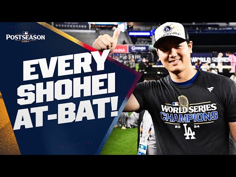 EVERY at-bat from Shohei Ohtanis Postseason DEBUT! (2024 World Champion) | 大谷翔平ハイライト