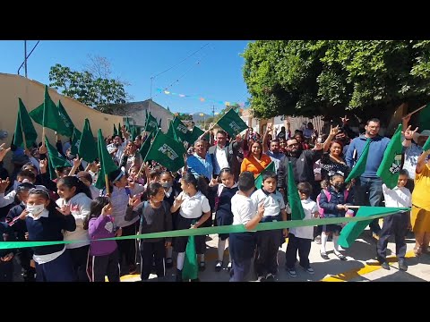 Ayuntamiento de Rioverde junto Unión Fuerza La Loma, efectuaron pavimentación en conjunto de la ...