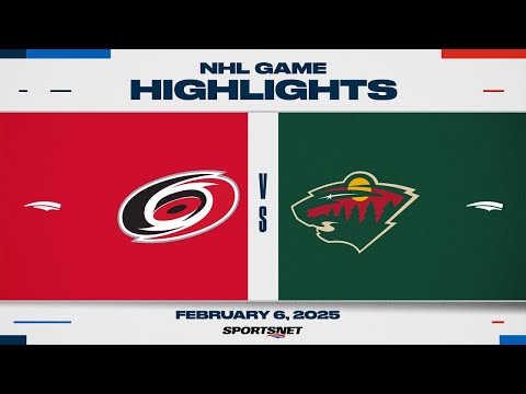 NHL Highlights | Hurricanes vs. Wild - February 6, 2025