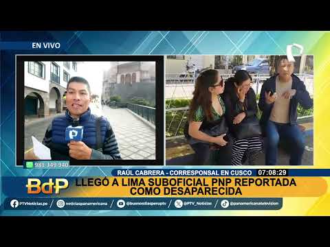 Suboficial PNP hallada en Cusco llegó a Lima sin brindar declaraciones  (2)