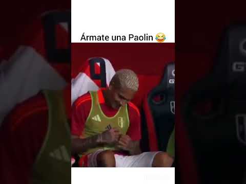 Captan a Paolo guerrero metiéndose su jajaja en la victoria Perú vs República Dominicana