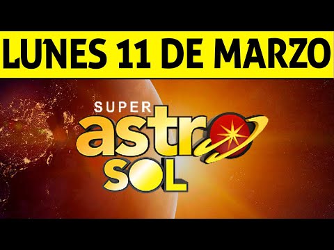 Resultado de ASTRO SOL del Lunes 11 de Marzo de 2024  SUPER ASTRO