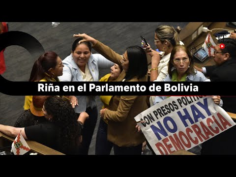 Legisladoras bolivianas se enfrentaron a golpes en el Parlamento | El Espectador