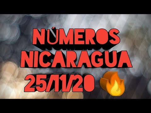 NÚMEROS NICARAGUA 25/11/20 ??  GANAR MUCHO DINERO LOTERÍAS