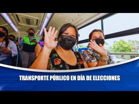 Transporte público en día de elecciones