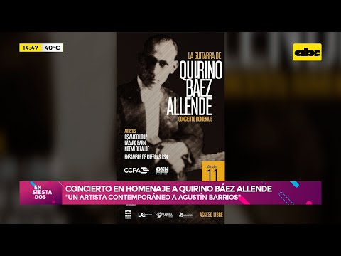 Concierto en homenaje a Quirino Báez Allende