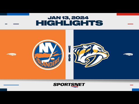 NHL Highlights | Islanders vs. Predators - January 13, 2024