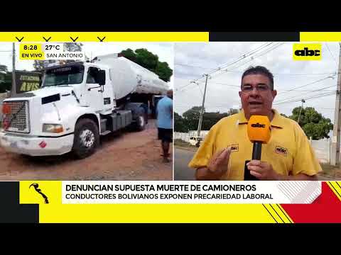 Supuesta muerte de camioneros bolivianos en San Antonio - ¿Qué dicen desde Petropar?
