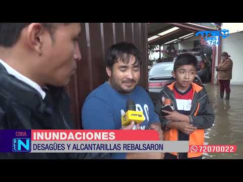 Cochabamba: Varias viviendas se inundaron en la zona de Jaihuayco