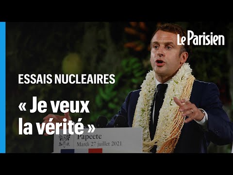 Macron : la France « a une dette » envers la Polynésie française sur les essais nucléaires