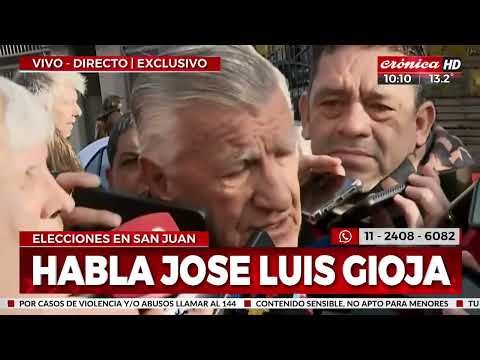 Elecciones San Juan: votó José Luis Gioja y dijo que en la región se viven tiempos difíciles