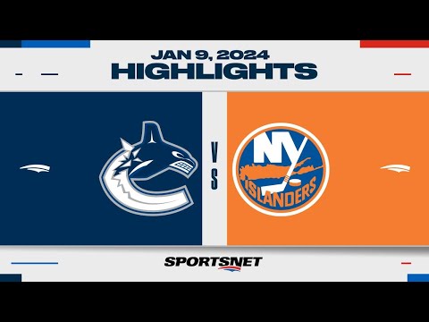NHL Highlights | Canucks vs. Islanders - January 9, 2023