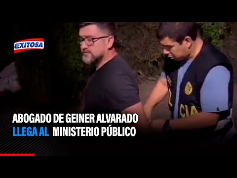 Abogado de Geiner Alvarado llega al Ministerio Público