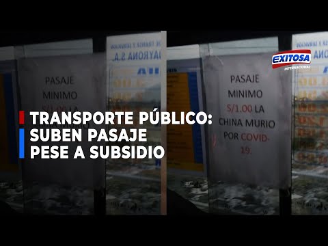 Usuarios reportan que pasaje en transporte público subió pese a subsidio