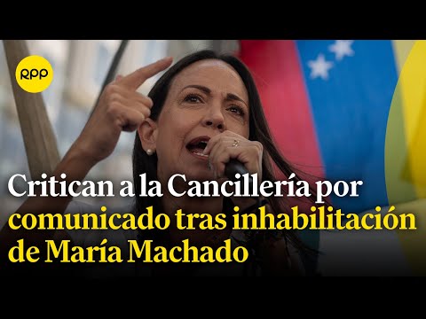 Venezuela: Inhabilitan candidatura de la líder opositora María Corina Machado