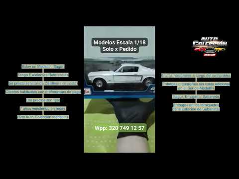 Ford Mustang GT Cobra Jet 1968 - Escala 1/18 - Más Modelos en Perfil FaceBook - Link en Descripción