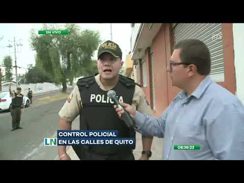 Agentes realizan operativo preventivo en las calles de Quito