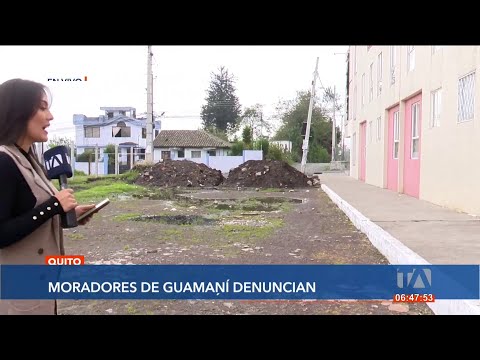 Vecinos de Guamaní, sur de Quito, preocupados por el mal estado de las vías del sector
