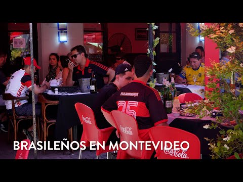 Brasileños en Montevideo: la previa a la final de la Libertadores entre asado, cerveza y paseos