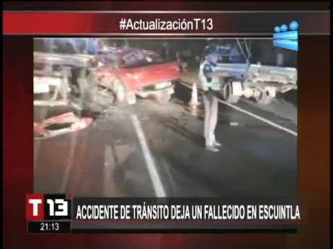 Un fallecido en accidente de tránsito en ruta Palín - Escuintla