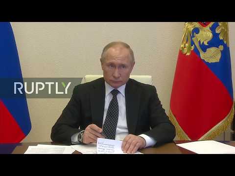 REFEED: Putin holds online meeting with the Security Council (English)