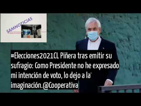Como Presidente no he expresado mi intención de voto, lo dejo a la imaginación Sebastián Piñera