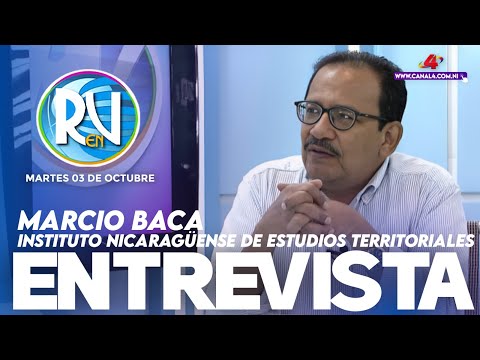 Marcio Baca del INETER en la Revista En Vivo con Alberto Mora – 3 de octubre del 2023