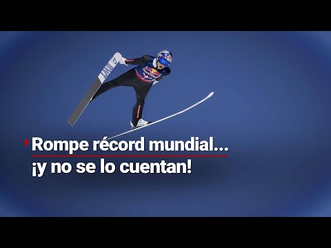 Supera la marca de récord mundial de salto de esquí ¡y no se lo cuentan! ¿Por qué?
