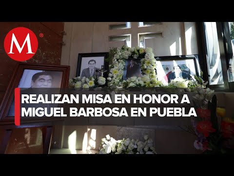 Realizan misa de cuerpo presente a Miguel Barbosa en la Catedral de Tehuacán