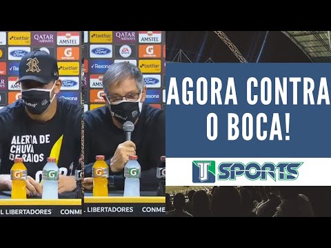 PALAVRAS de João Paulo e Ariel Holan após CLASSIFICAR o Santos FC ao GRUPO do Boca na Libertadores