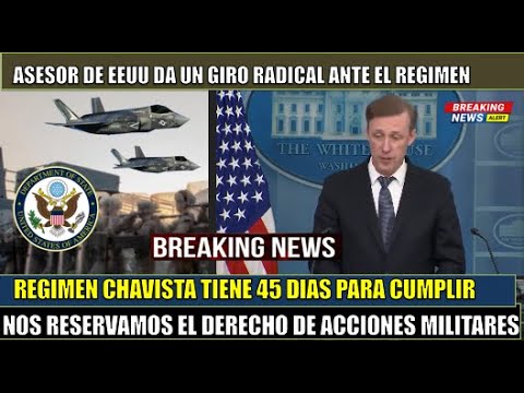 ULTIMATUM! Regimen de Venezuela tiene 45 dias para cumplir con acuerdo de Barbados luego actuaremos