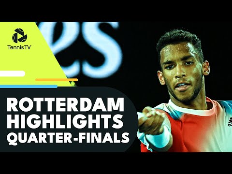 Tennis 🎾 Auger-Aliassime Faces Norrie; Rublev & Tsitsipas In Action | Rotterdam 2022 Quarter-Final Highlights