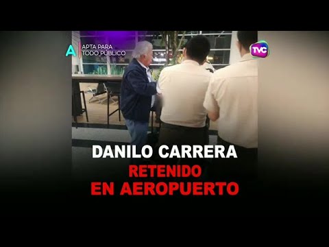 Danilo Carrera fue detenido en el aeropuerto de Guayaquil cuando pretendía salir del país