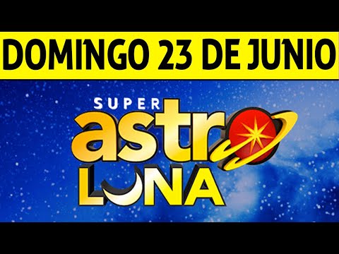 Resultado de ASTRO LUNA del Domingo 23 de Junio de 2024  SUPER ASTRO