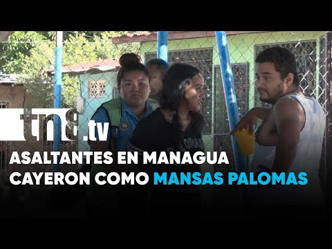 ¡No corrieron largo! atrapan a presuntos asaltantes en un parque de Managua - Nicaragua