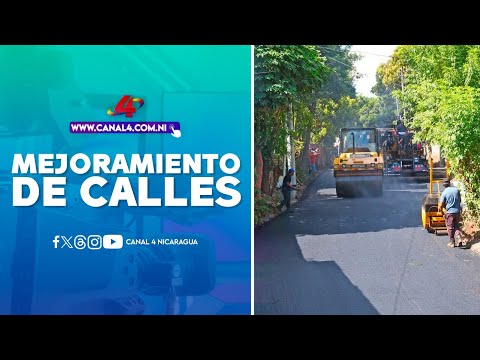 Alcaldía de Managua avanza con obras de mejoramiento de calles en el barrio Carlos Fonseca