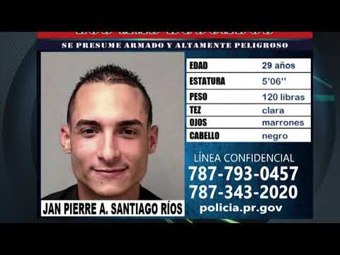 Los Más Buscados: Se busca a Jan Pierre Santiago Ríos por asesinato
