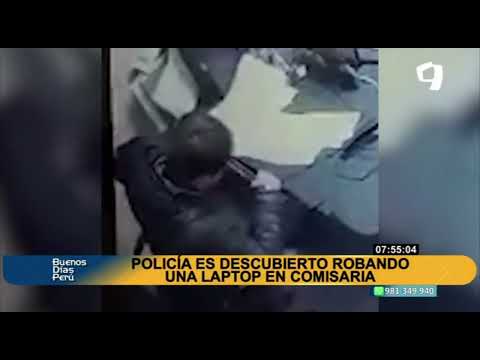 Huancayo: Detienen a policía por robar una laptop en una comisaría