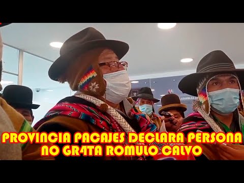 PROVINCIA PACAJES PIDE TOMAR ACCIONES CONTR4 ROMULO CALVO POR DISCRIMIN4R LA WIPHALA..