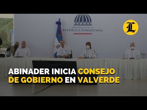 Abinader inicia Consejo de Gobierno en  Valverde; escucha a los líderes comunitarios